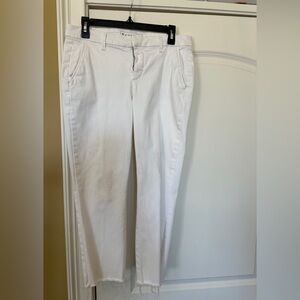 Frank & Eileen Wicklow White Cropped Pants Size 8